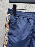 Cream Cotton Embroidered Drawstring - Men's