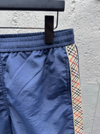 Cream Cotton Embroidered Drawstring - Men's