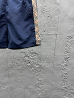 Cream Cotton Embroidered Drawstring - Men's
