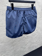 Cream Cotton Embroidered Drawstring - Men's