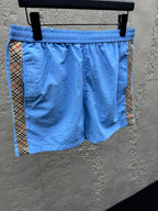 Cream Cotton Embroidered Drawstring - Men's