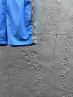 Cream Cotton Embroidered Drawstring - Men's