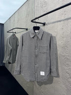 Grey Flannel Check Overshirt - Men's