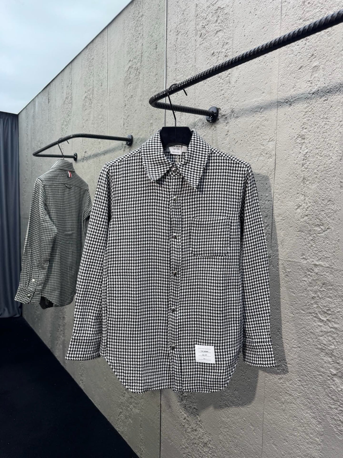 Grey Flannel Check Overshirt - Men's