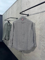 Grey Flannel Check Overshirt - Men's
