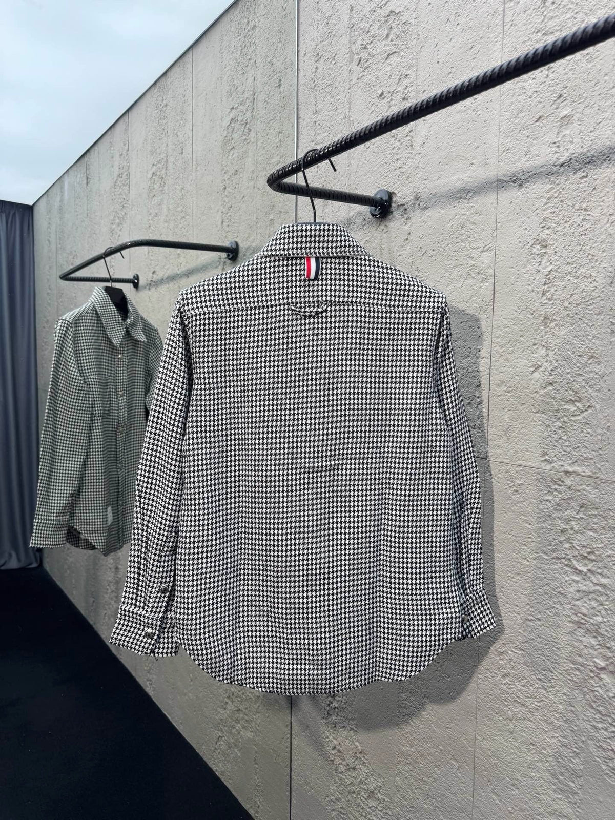 Grey Flannel Check Overshirt - Men's