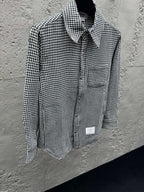Grey Flannel Check Overshirt - Men's