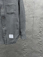 Grey Flannel Check Overshirt - Men's
