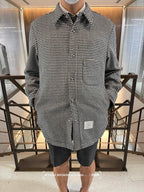 Grey Flannel Check Overshirt - Men's