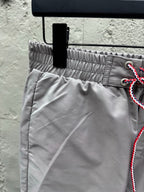 Grey Cotton Bar Stripe Drawstring - Men's