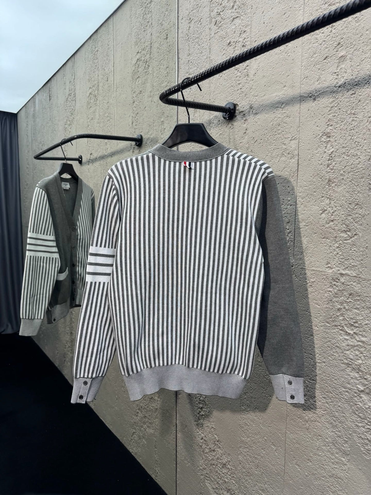 4-Bar Striped Cardigan - Men's