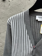 4-Bar Striped Cardigan - Men's