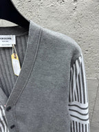 4-Bar Striped Cardigan - Men's