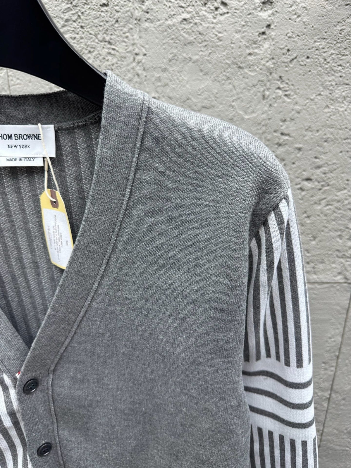 4-Bar Striped Cardigan - Men's