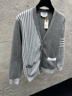4-Bar Striped Cardigan - Men's