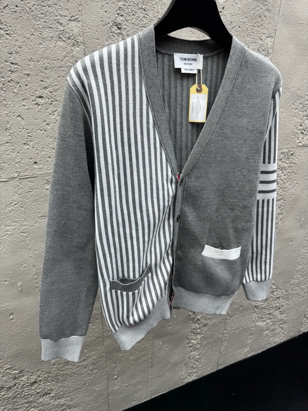 4-Bar Striped Cardigan - Men's