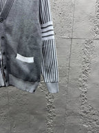 4-Bar Striped Cardigan - Men's