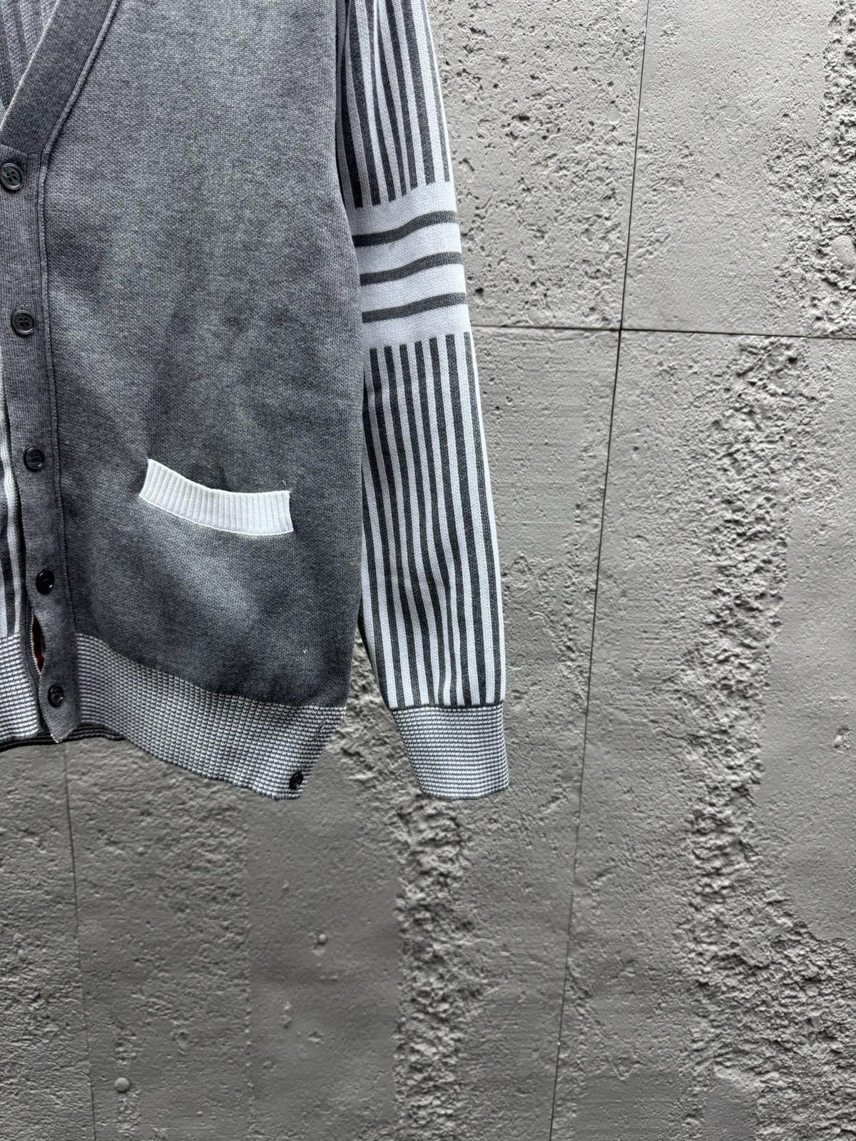 4-Bar Striped Cardigan - Men's