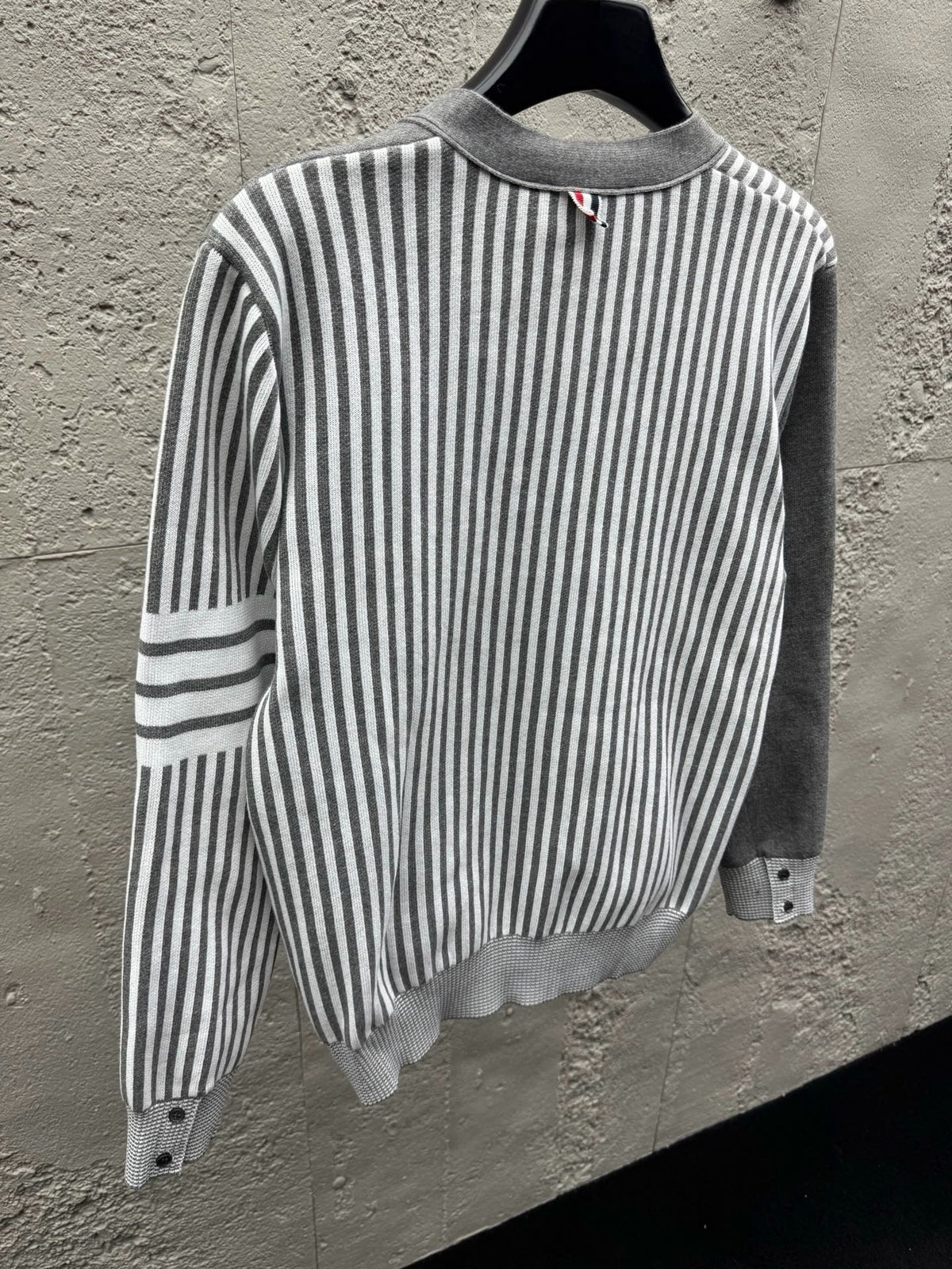 4-Bar Striped Cardigan - Men's