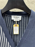 4-Bar Striped Cardigan - Men's