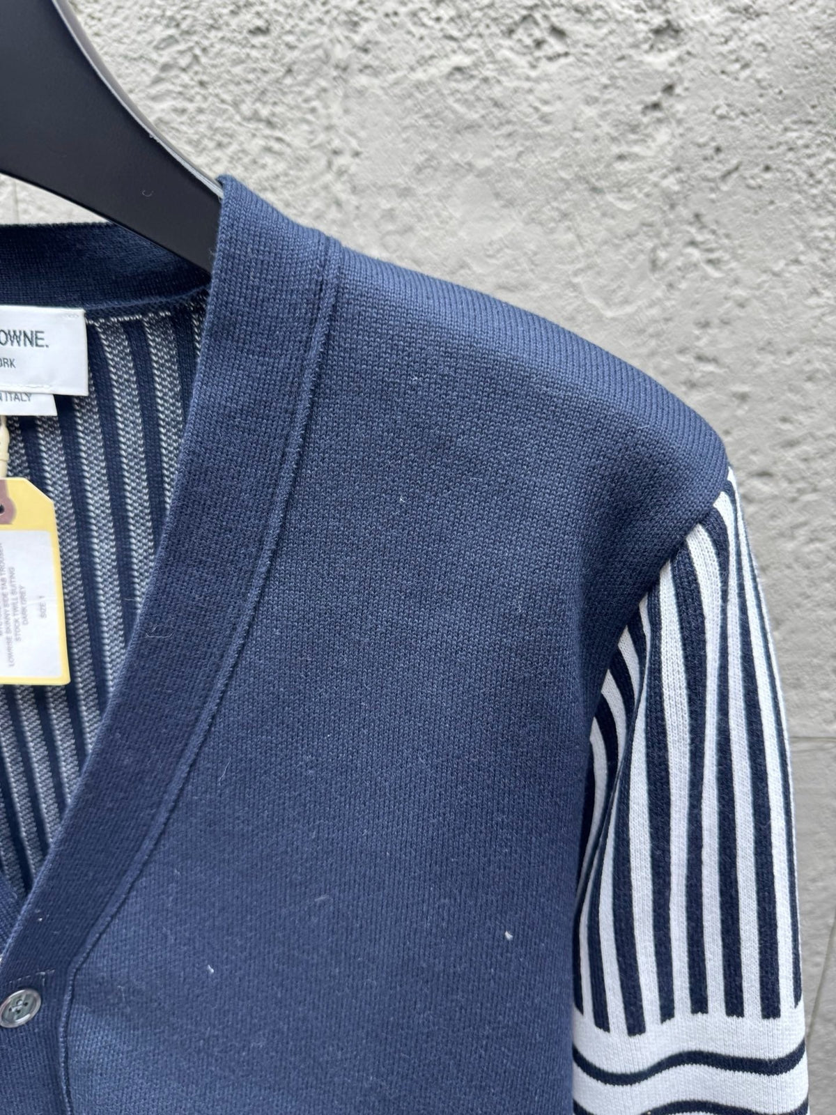 4-Bar Striped Cardigan - Men's