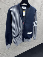 4-Bar Striped Cardigan - Men's