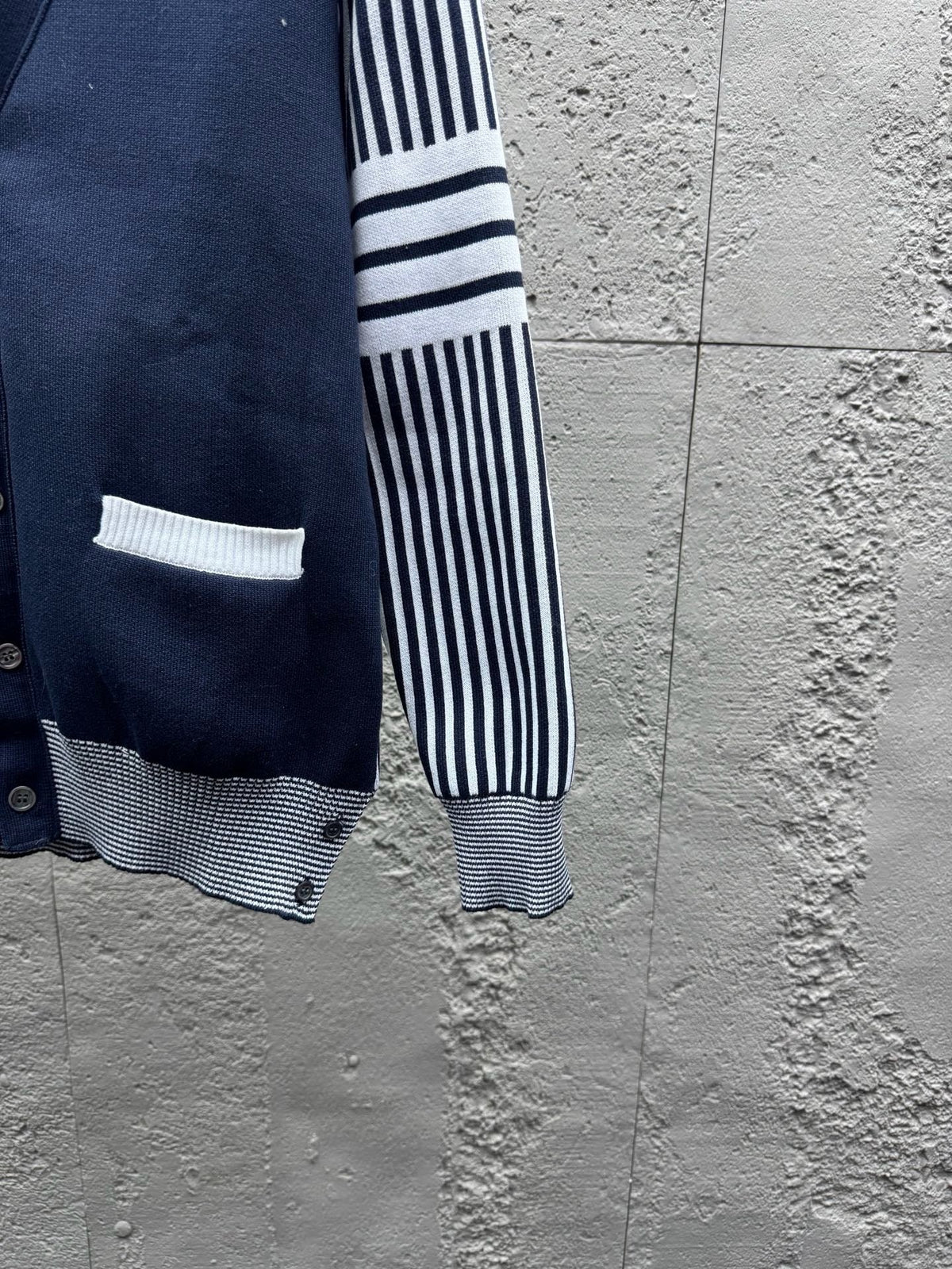 4-Bar Striped Cardigan - Men's