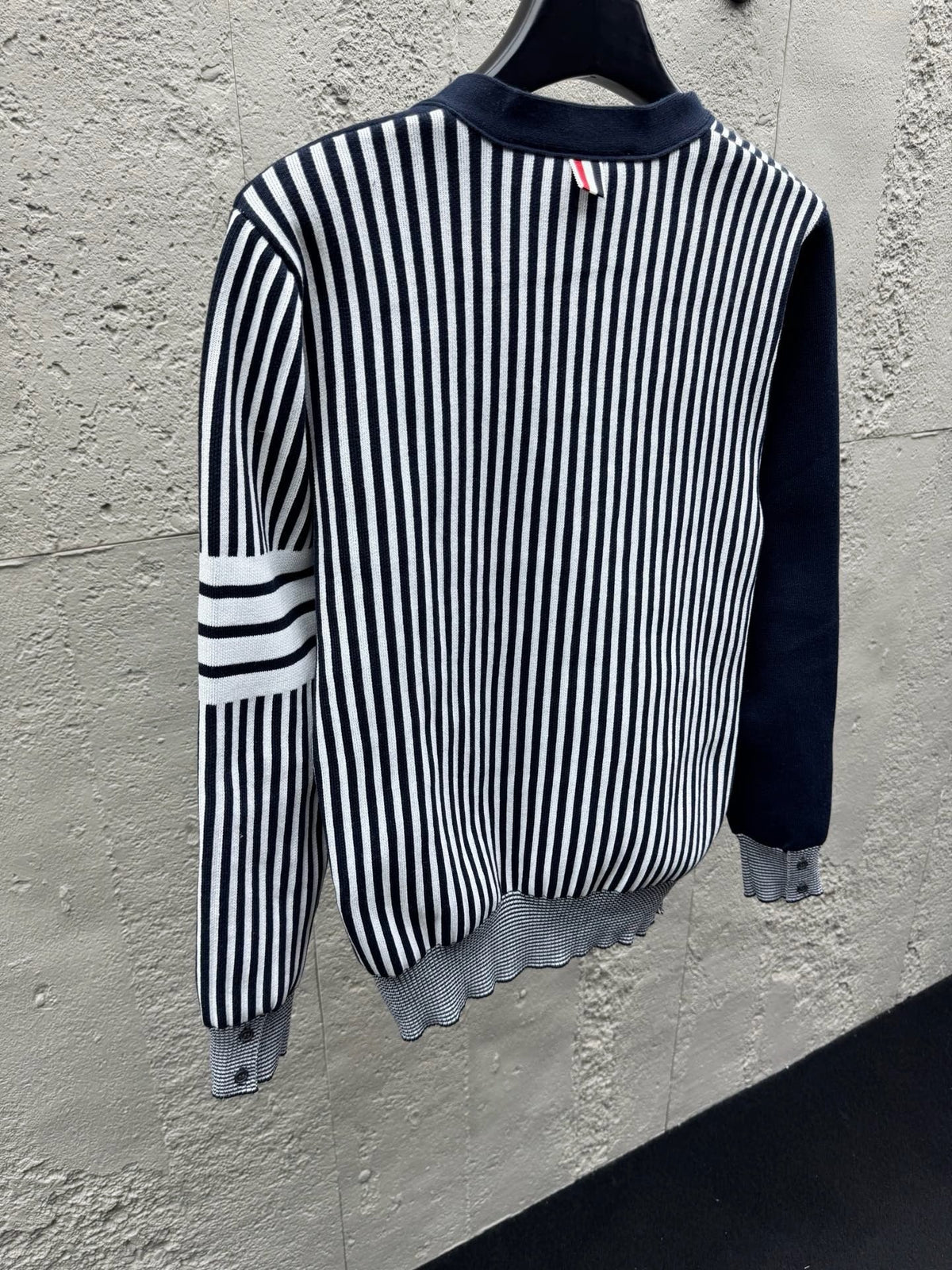4-Bar Striped Cardigan - Men's