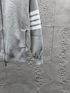 4-Bar Zip Cardigan Navy - Men's