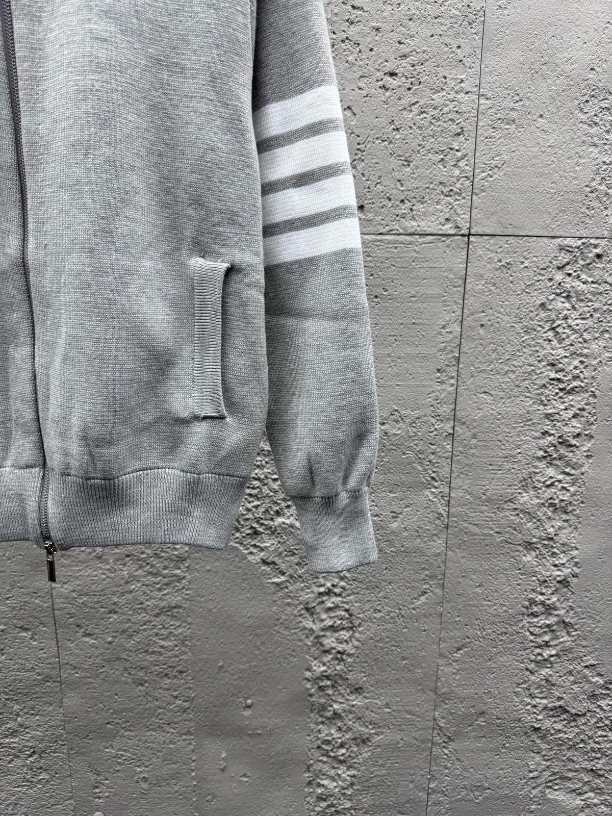 4-Bar Zip Cardigan Navy - Men's