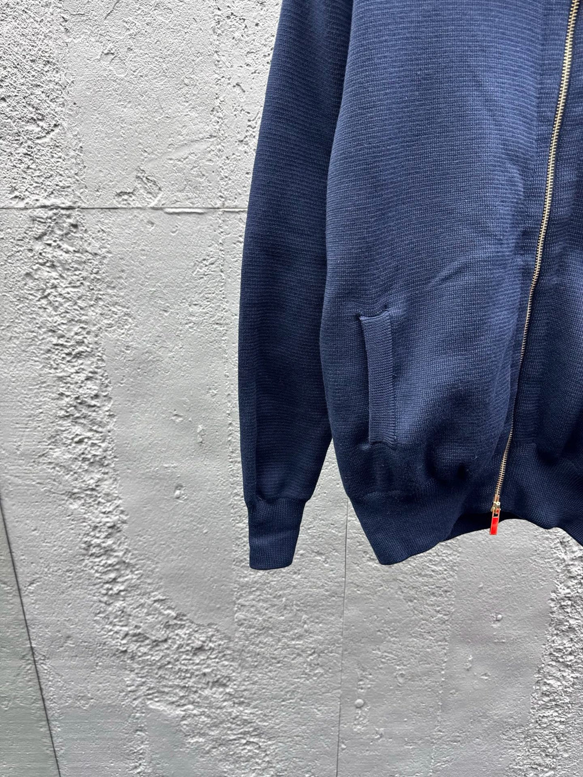 4-Bar Zip Cardigan Navy - Men's