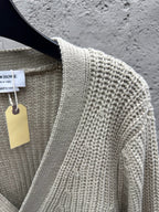 4-Bar Chunky Cardigan Grey - Men's