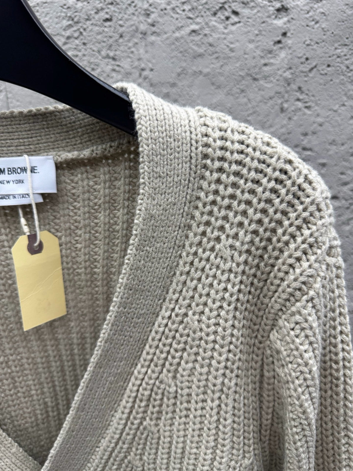 4-Bar Chunky Cardigan Grey - Men's