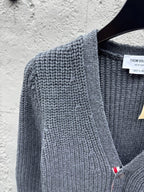 4-Bar Chunky Cardigan Grey - Men's