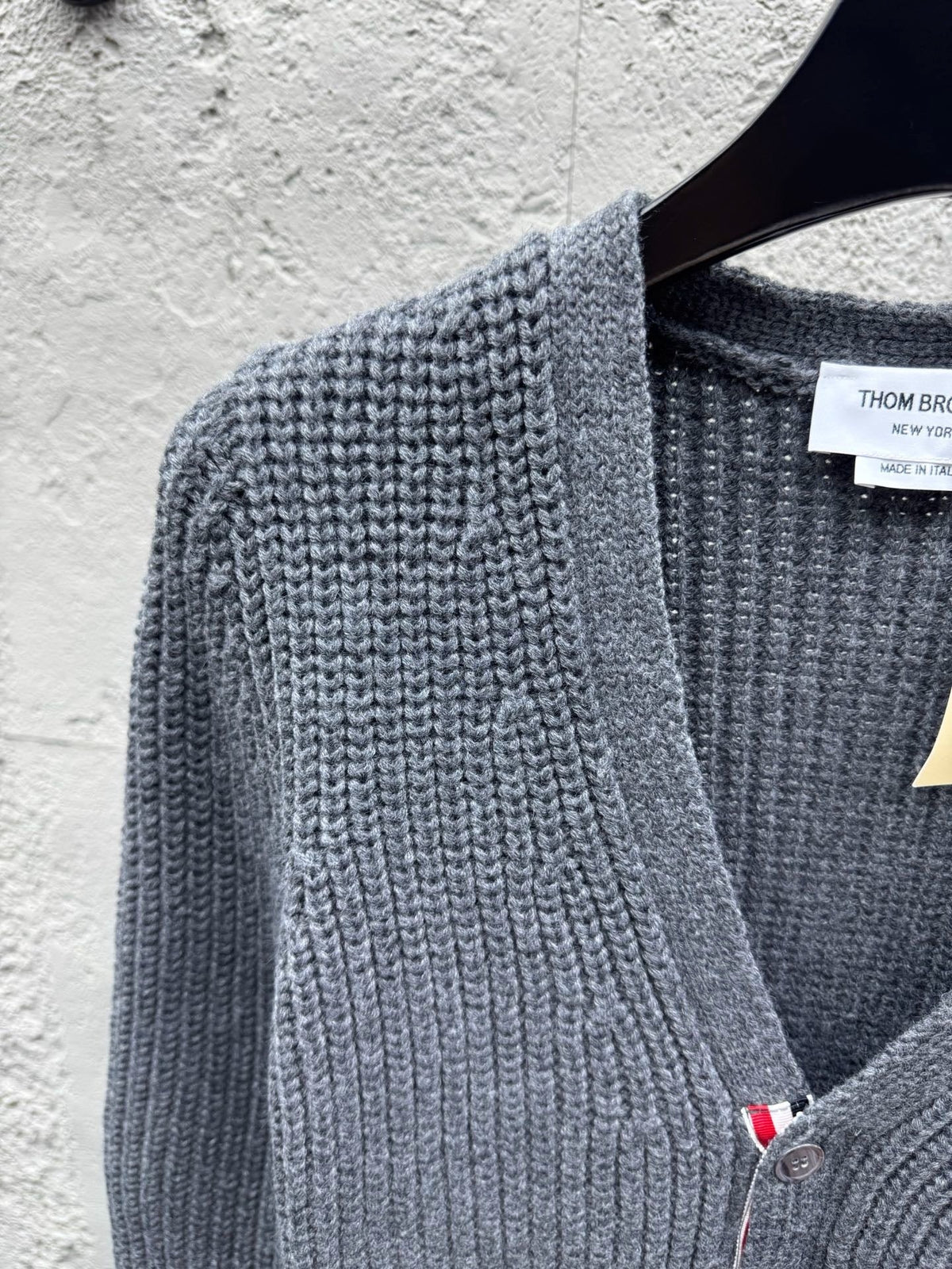 4-Bar Chunky Cardigan Grey - Men's