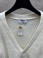 4-Bar Chunky Cardigan Grey - Men's