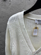 4-Bar Chunky Cardigan Grey - Men's