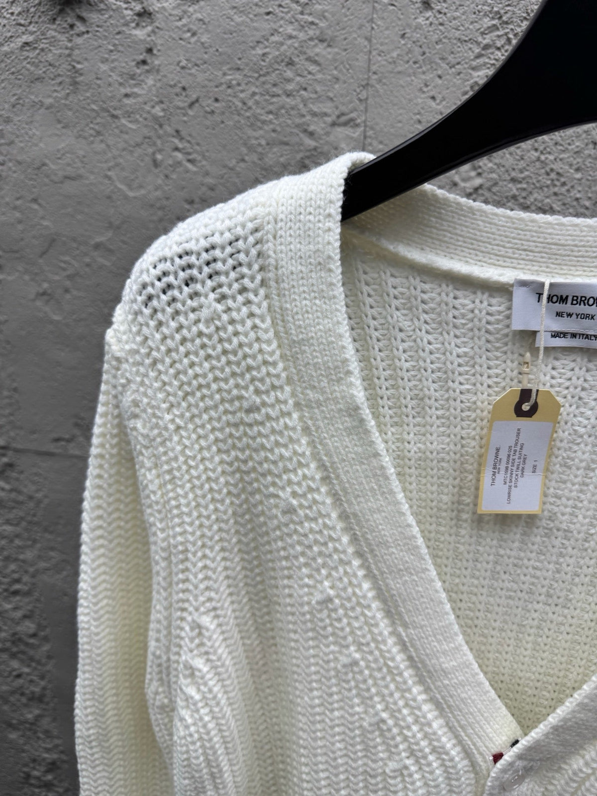 4-Bar Chunky Cardigan Grey - Men's