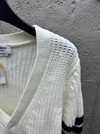 4-Bar Chunky Cardigan Grey - Men's