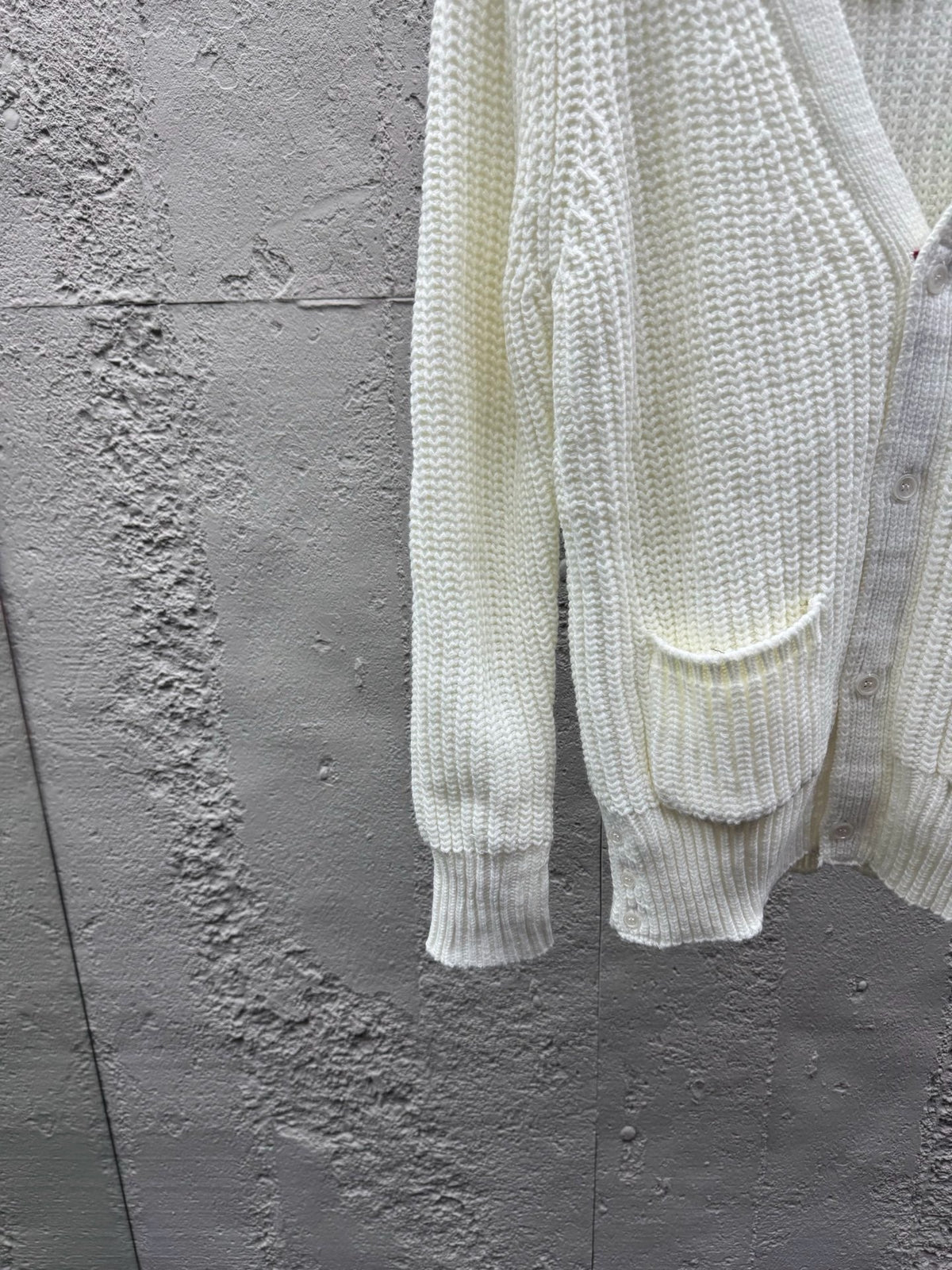 4-Bar Chunky Cardigan Grey - Men's
