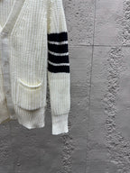 4-Bar Chunky Cardigan Grey - Men's