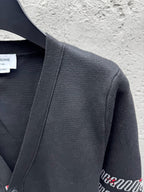 4-Bar Cardigan Charcoal - Men's