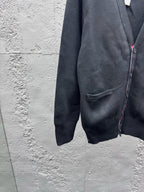 4-Bar Cardigan Charcoal - Men's