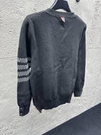 4-Bar Cardigan Charcoal - Men's