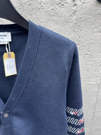 4-Bar Cardigan Charcoal - Men's