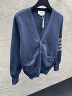 4-Bar Cardigan Charcoal - Men's