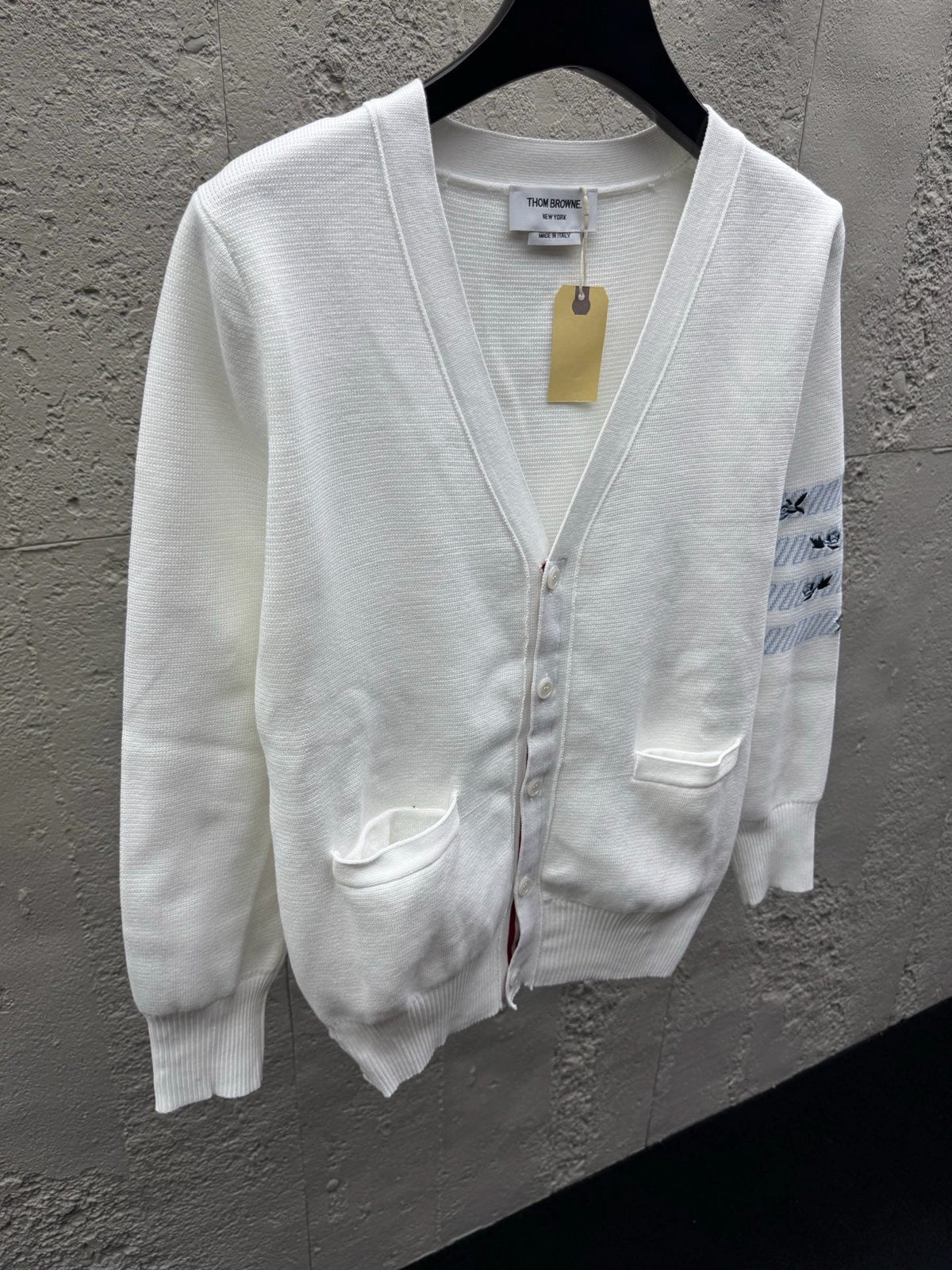 4-Bar Cardigan Charcoal - Men's