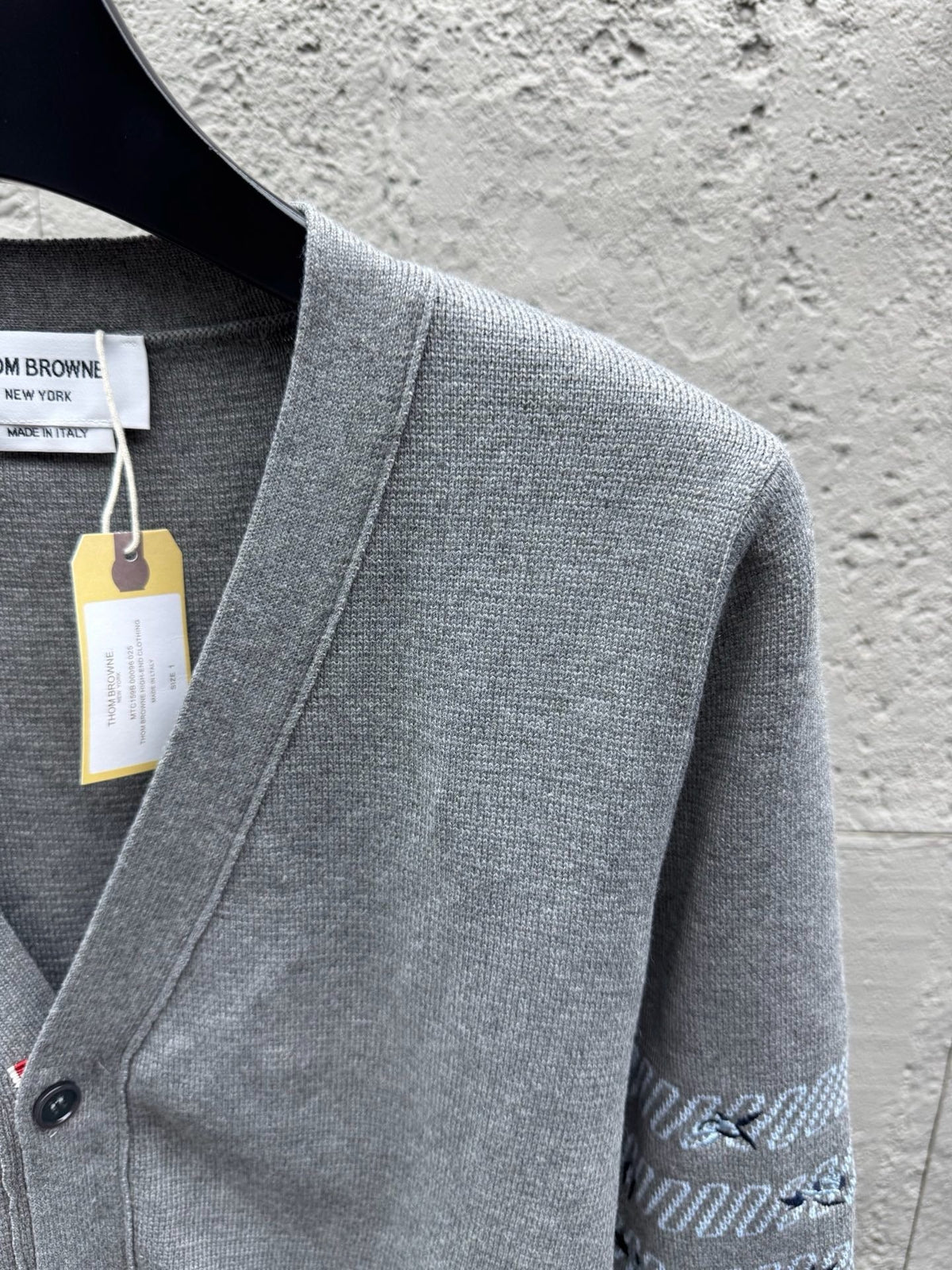 4-Bar Cardigan Charcoal - Men's