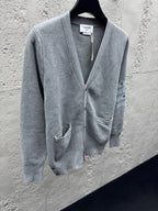 4-Bar Cardigan Charcoal - Men's