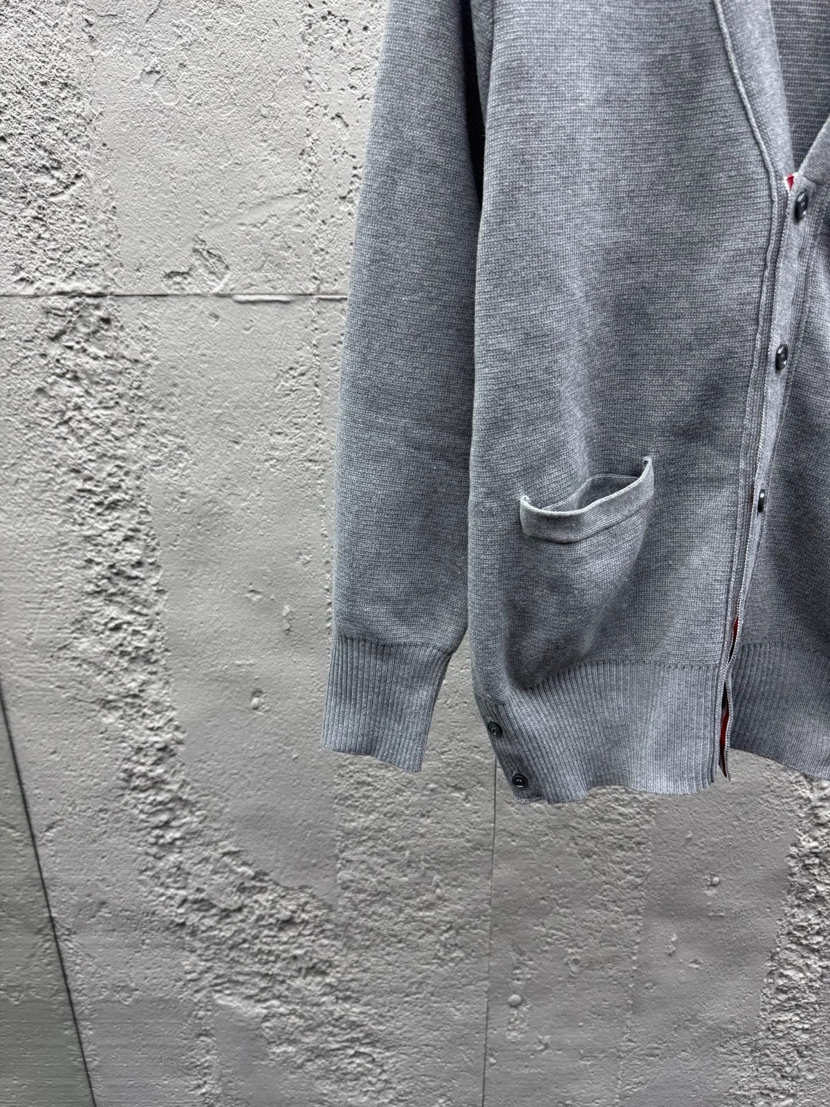 4-Bar Cardigan Charcoal - Men's